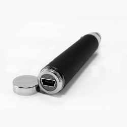 eGo-T USB’den Geçişli Şarj Özellikli 650mAh Pil (Mat Siyah) image 1